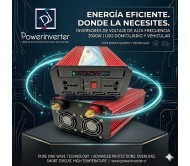 INVERSOR DE VOLTAJE 12VDC/220VAC 2500W MODIFICADA